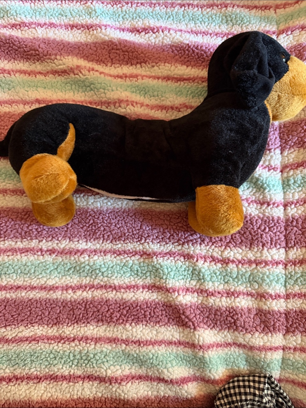 Marshalls Black and Tan Plush Dachshund Dog Toy